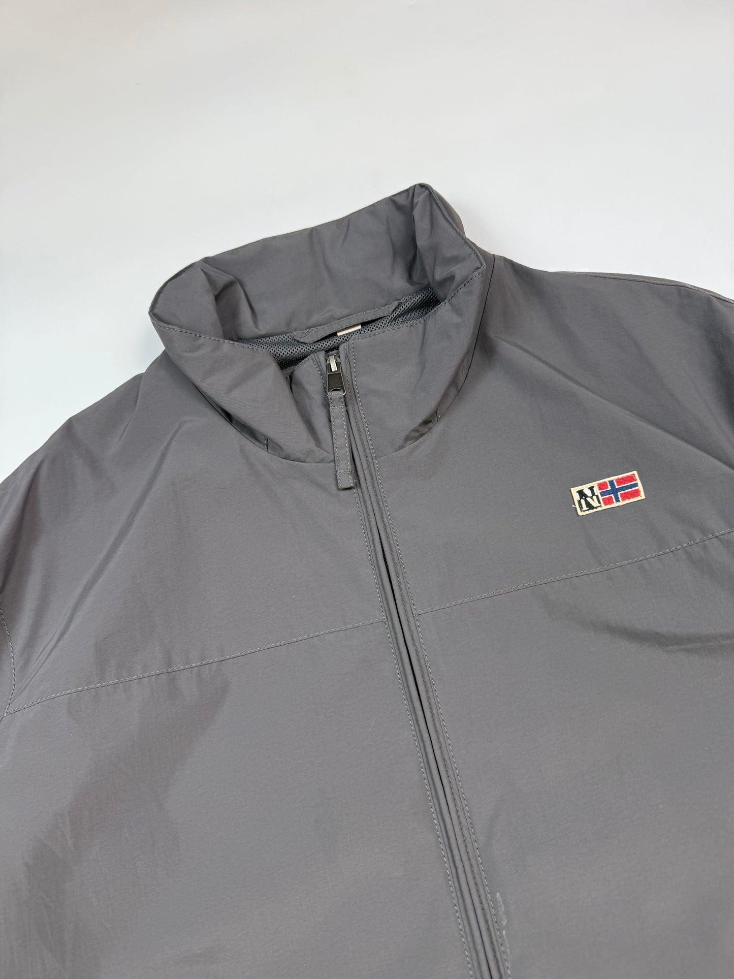 Vintage 90s Polo Sport reversible fleece gilet puffer jacket (M)