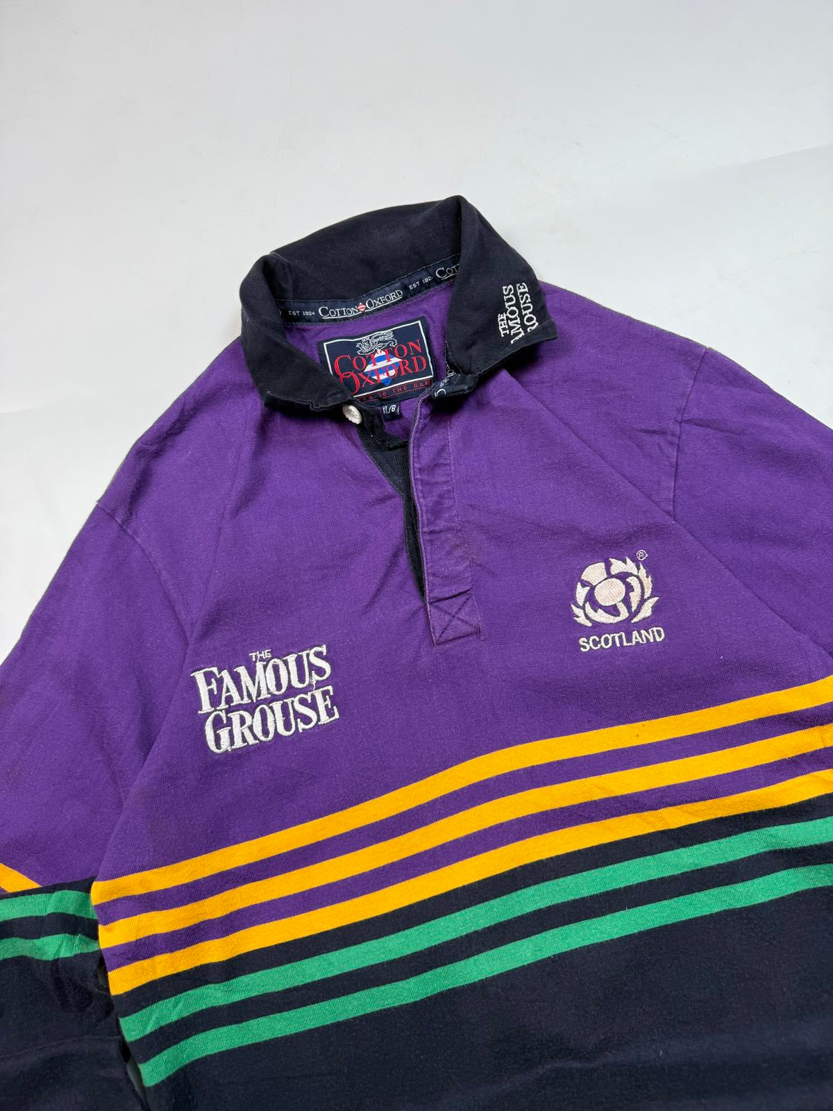 Vintage Scotland 1999/00 Cotton Oxford training rugby shirt (L)
