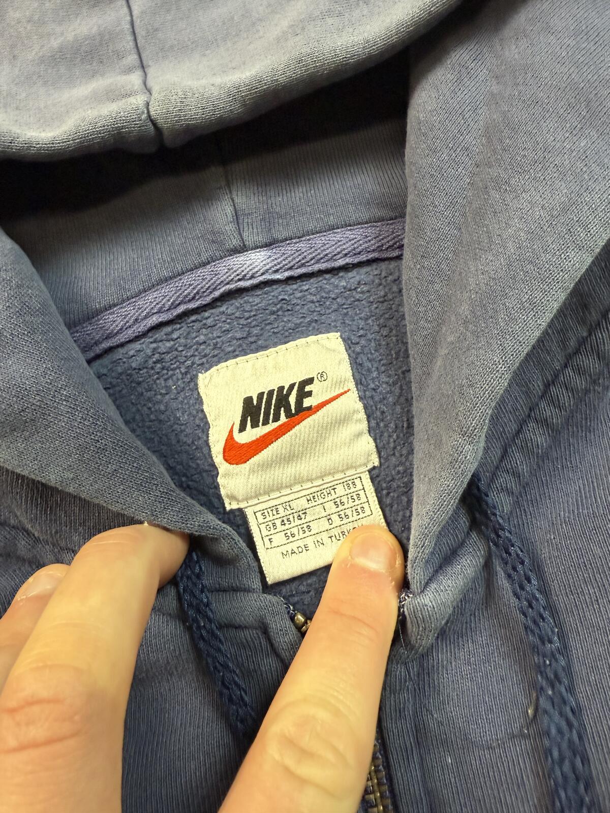 Vintage 90s Nike full zip hoodie (XL)