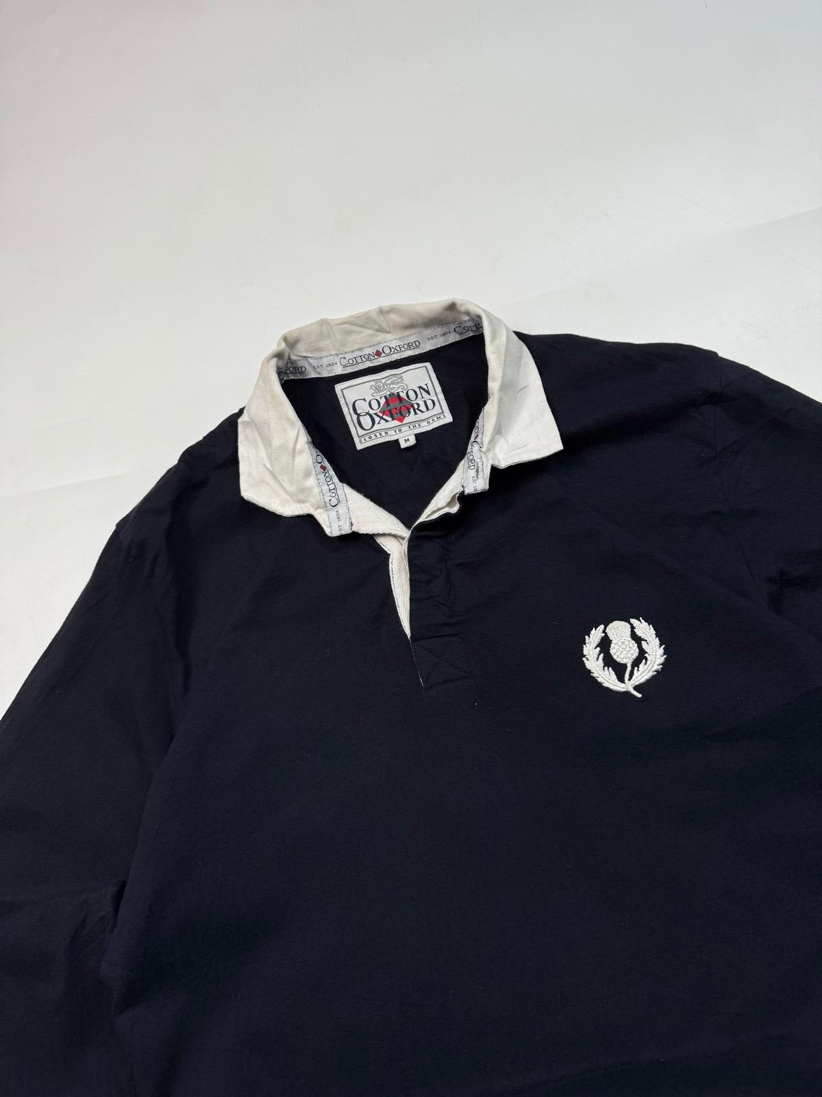 Vintage 90s Scotland Cotton Oxford rugby shirt (M)