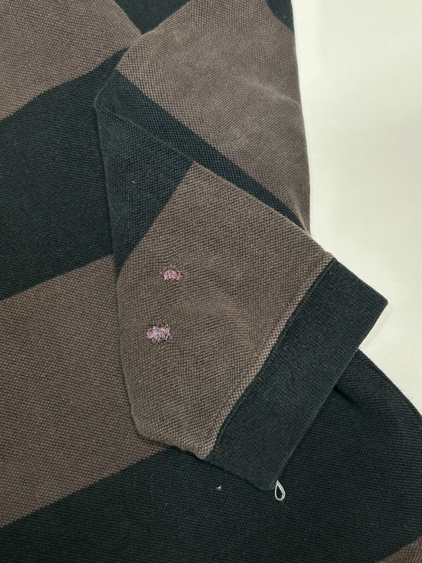 Lacoste striped rugby polo shirt (L)