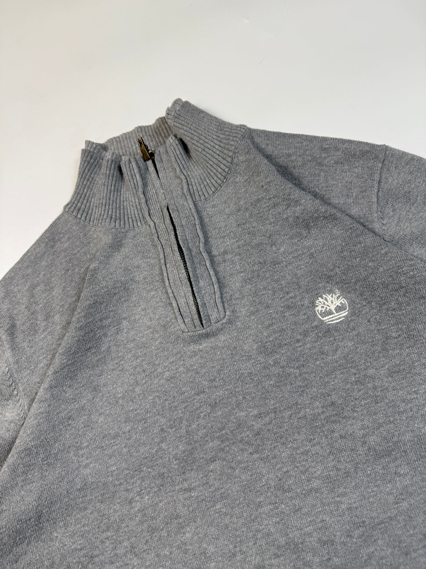 Vintage Timberland quarter zip knit sweater (L)