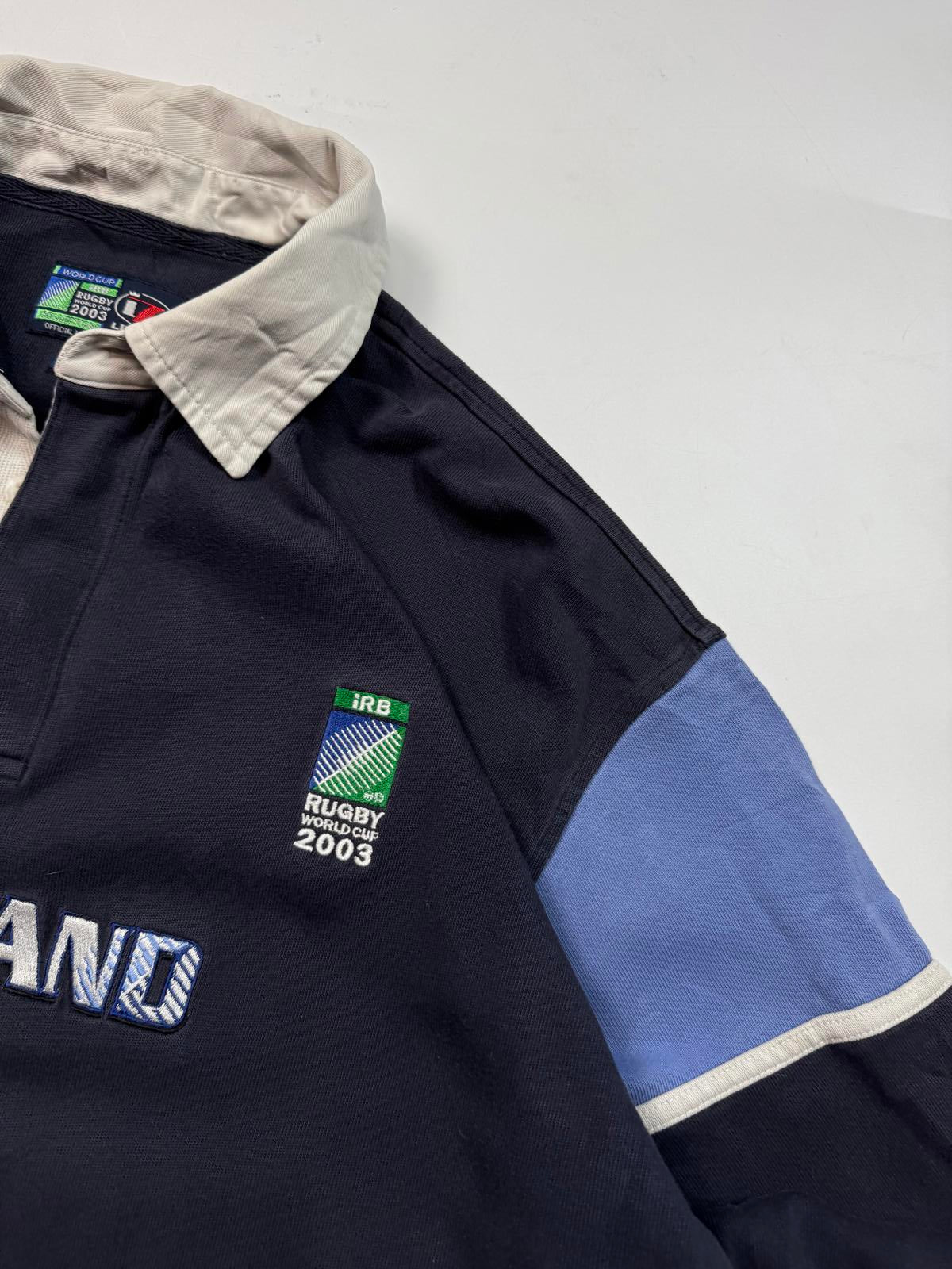 Vintage Scotland 2003 world cup rugby union shirt (L)