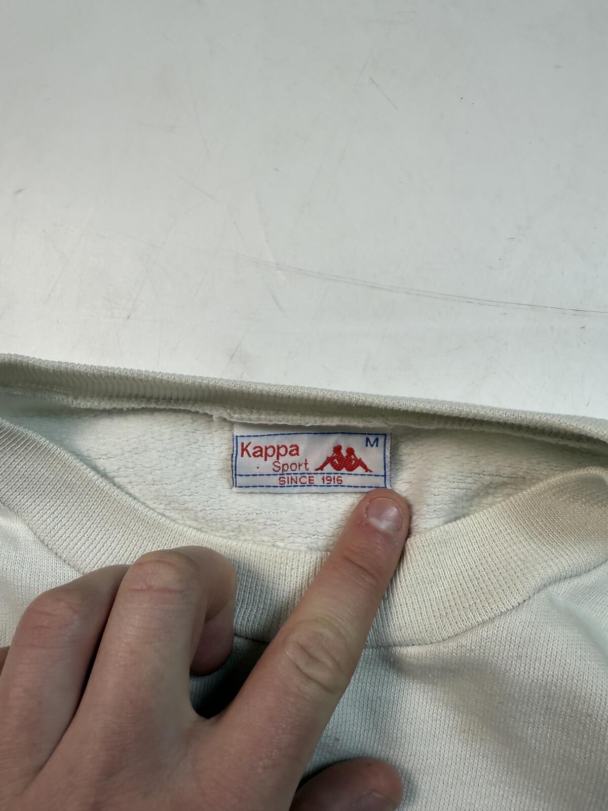 Vintage 80s Kappa centre logo sweatshirt (M)