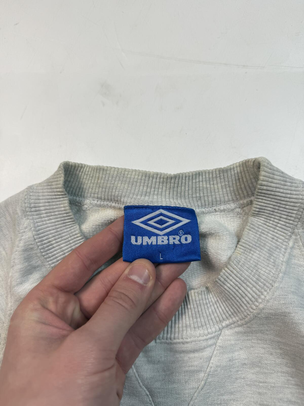 Vintage 90s Umbro pro training centre logo sweatshirt (L)