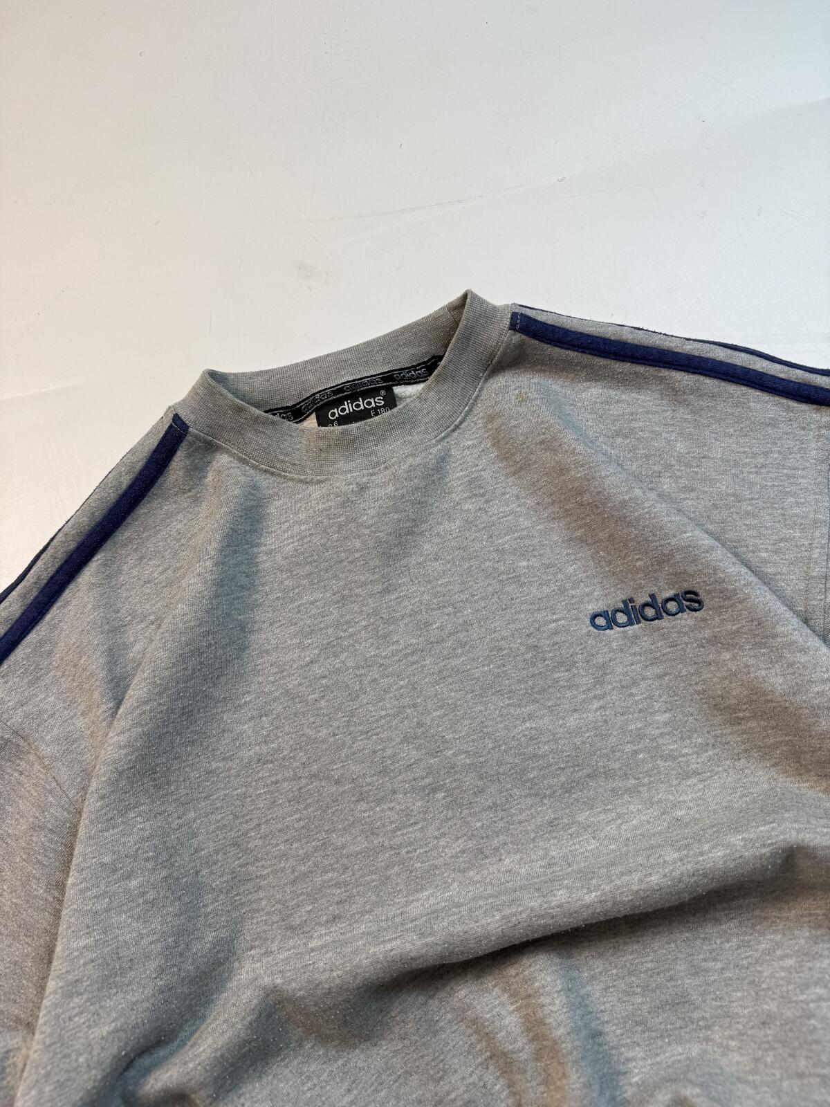 Vintage 90s adidas originals side stripe sweatshirt (M)