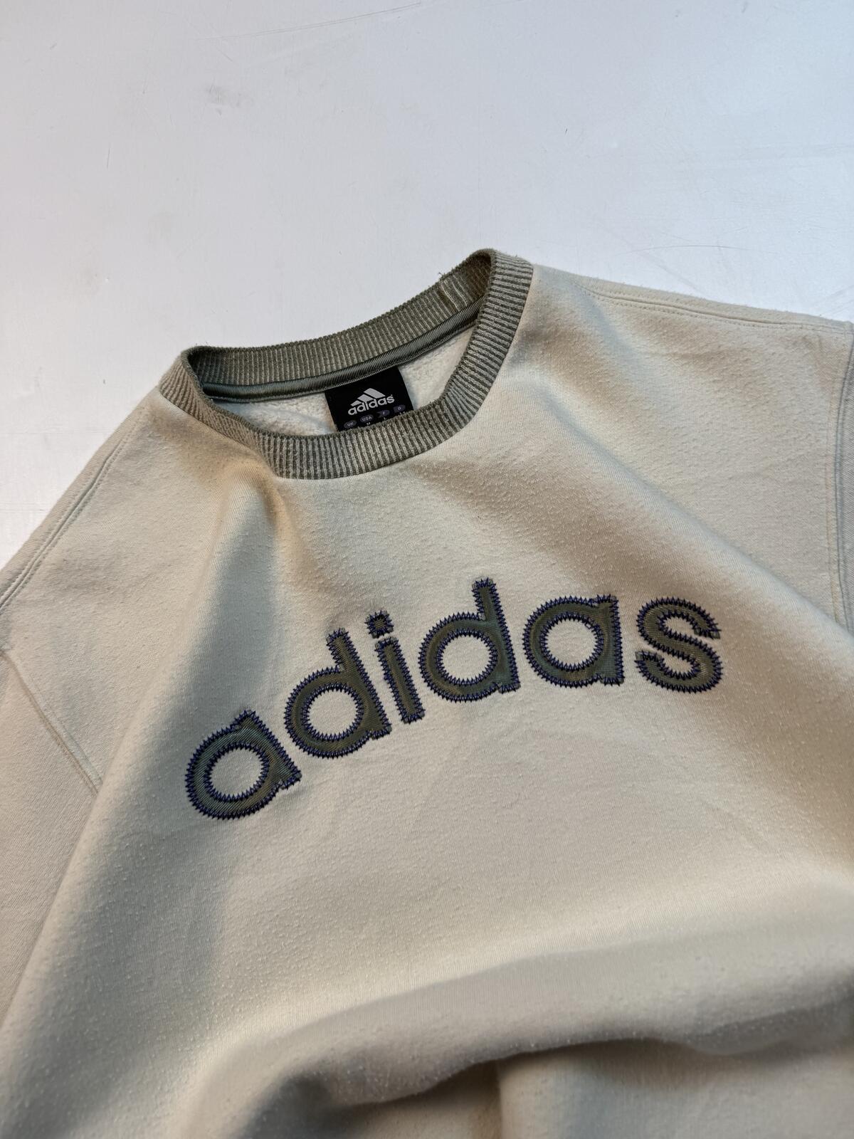 Vintage Adidas spell out sweatshirt (L)