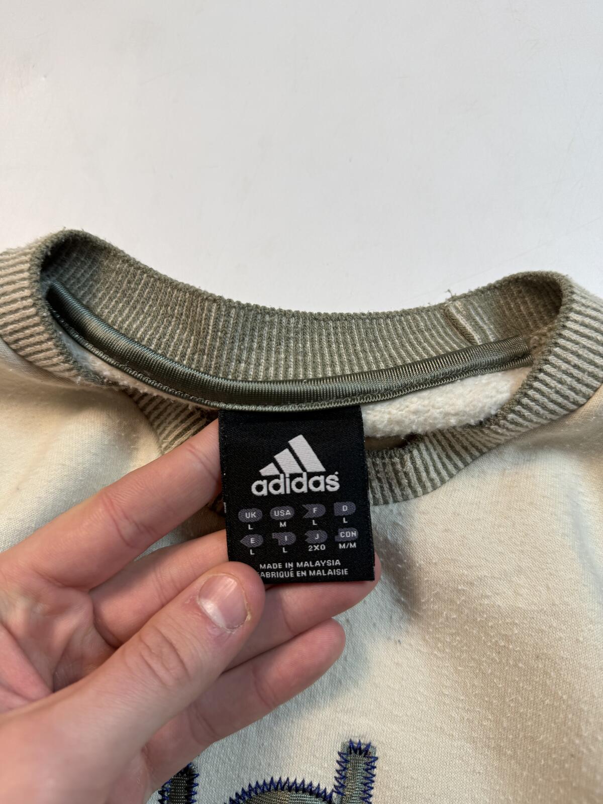 Vintage Adidas spell out sweatshirt (L)