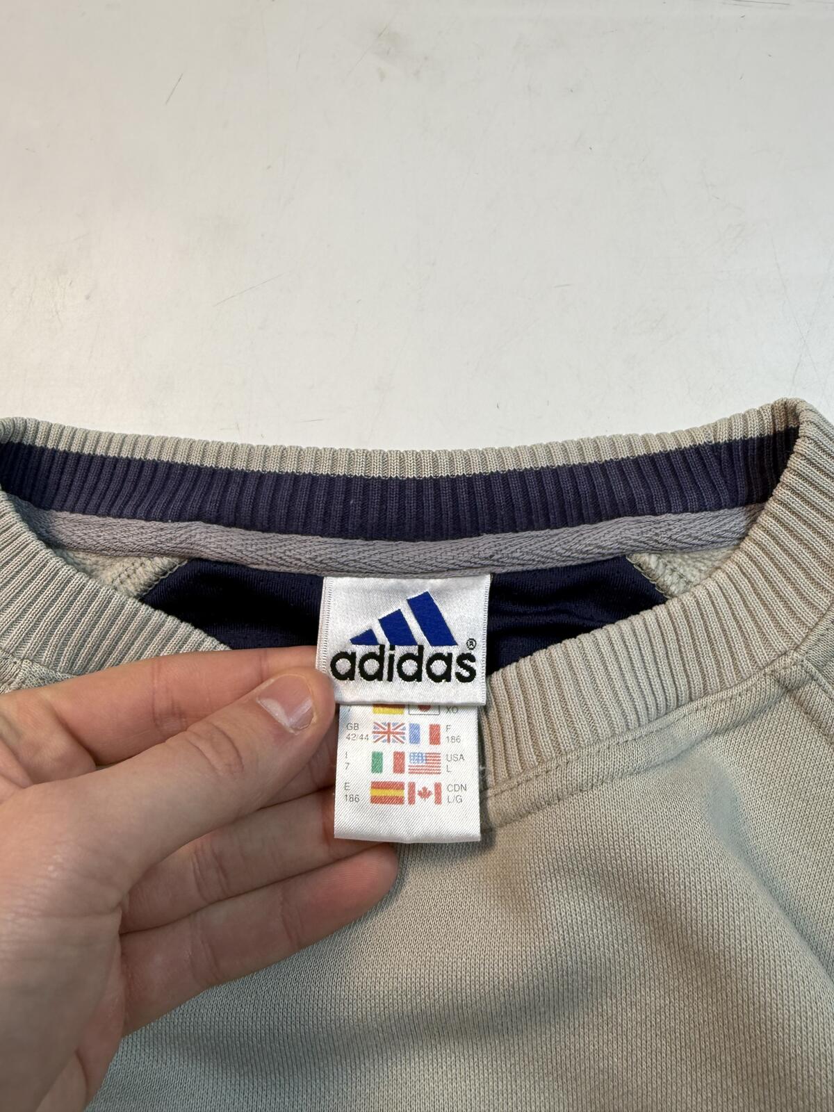 Vintage 90s adidas spell out sweatshirt (L)