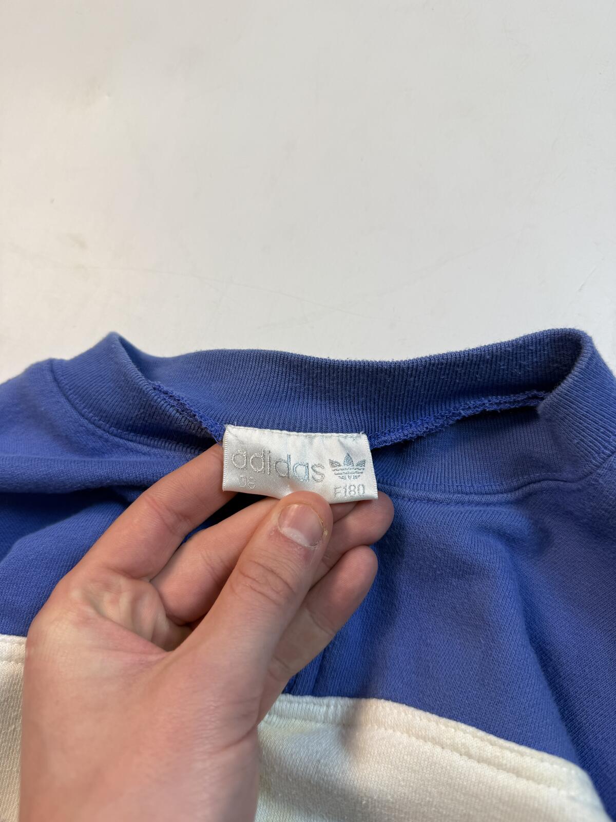 Vintage 90s adidas originals quarter zip sweatshirt (M)
