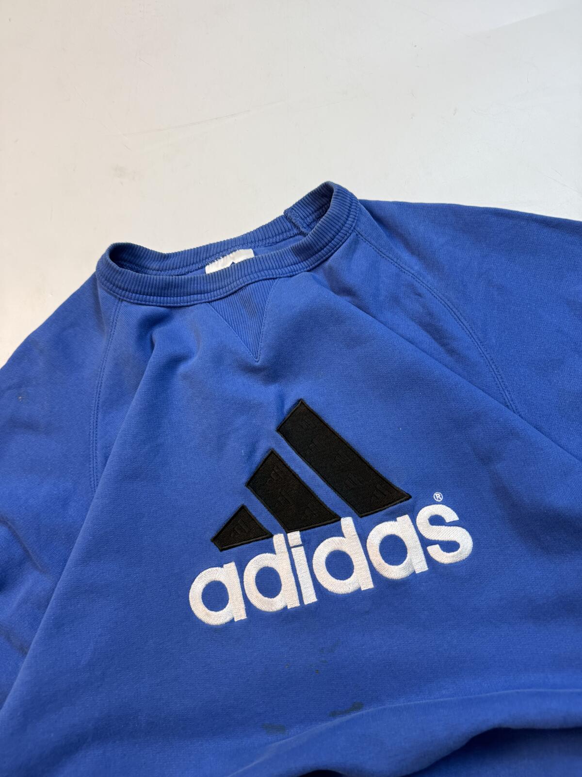 Vintage 90s adidas centre logo sweatshirt (XL)