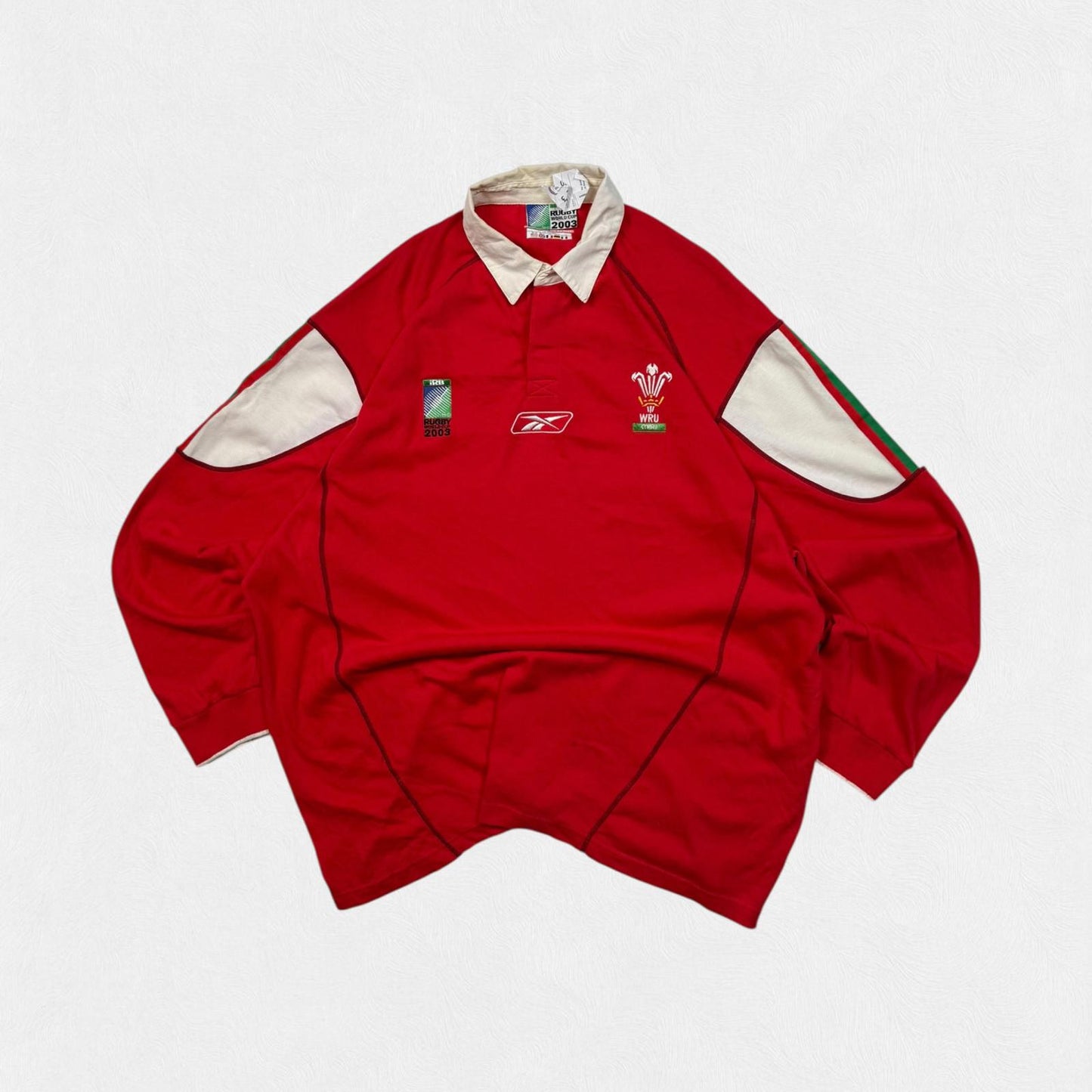 Vintage Wales 2003 world cup Reebok rugby shirt (XXL)