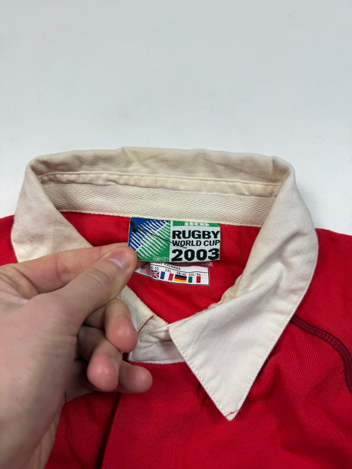 Vintage Wales 2003 world cup Reebok rugby shirt (XXL)
