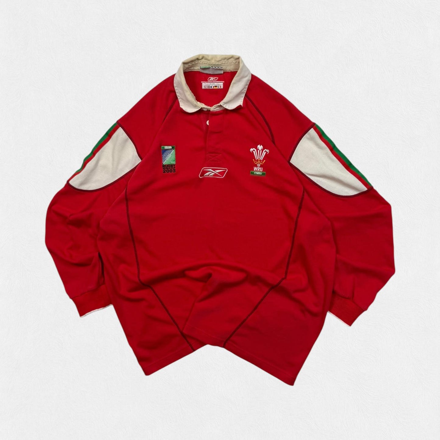 Vintage Wales 2003 world cup Reebok rugby shirt (XL)