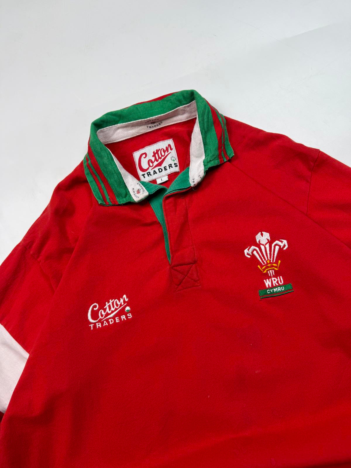 Vintage Wales 1993-95 Cotton Traders rugby shirt (L)