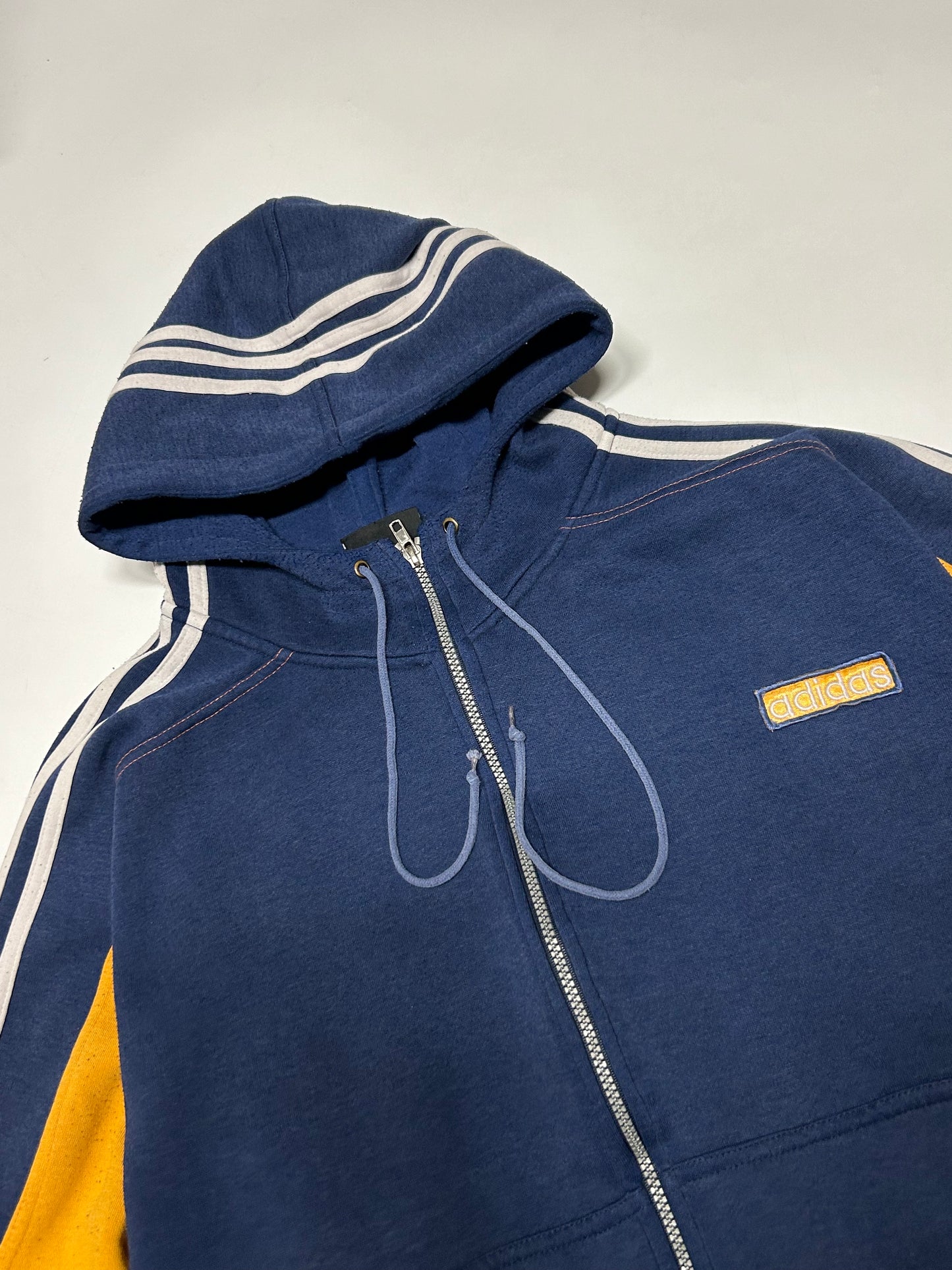 Vintage 90s Adidas full zip hoodie (L)