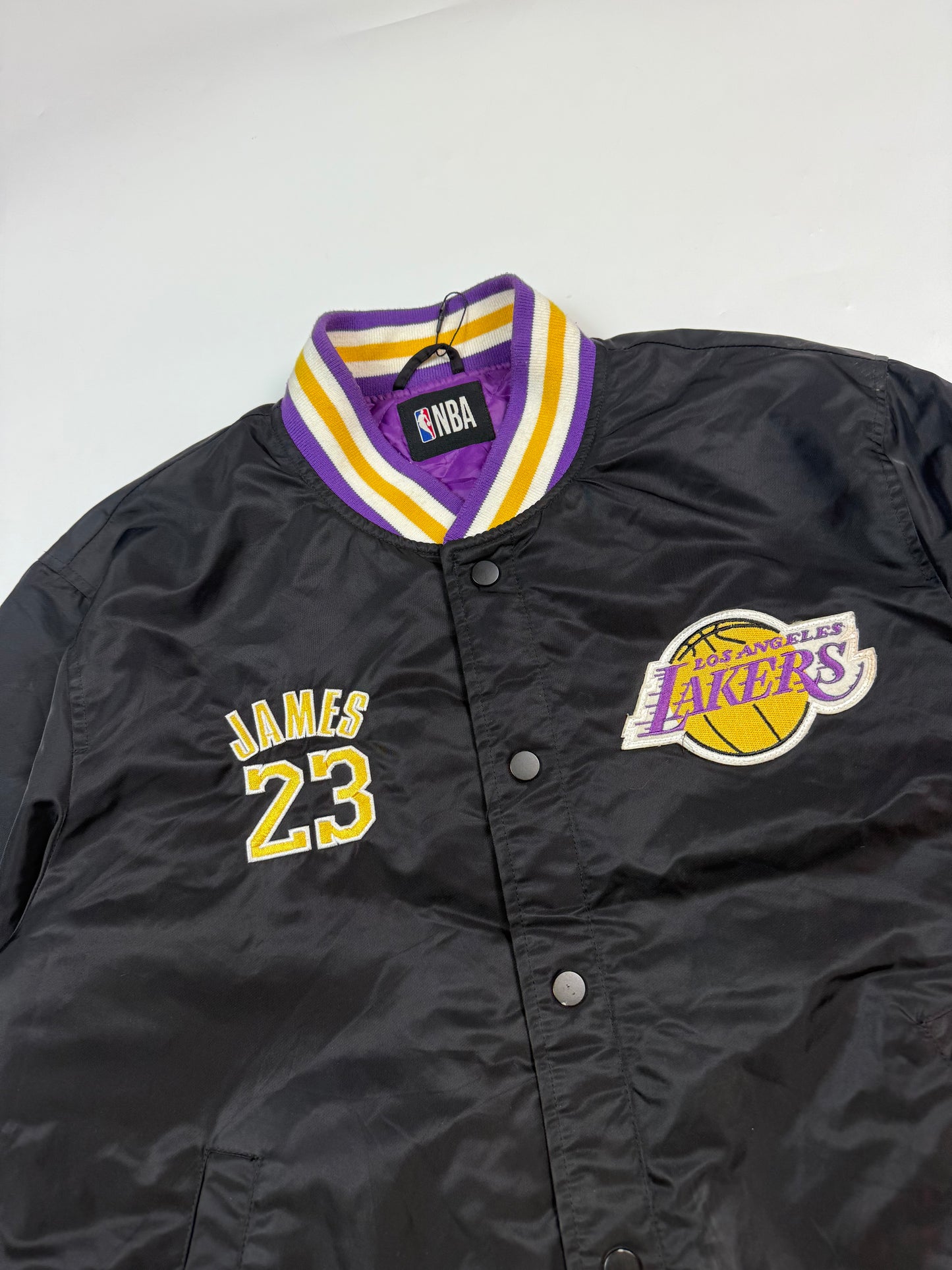 LA Lakers NBA Lebron James bomber varsity jacket (M)