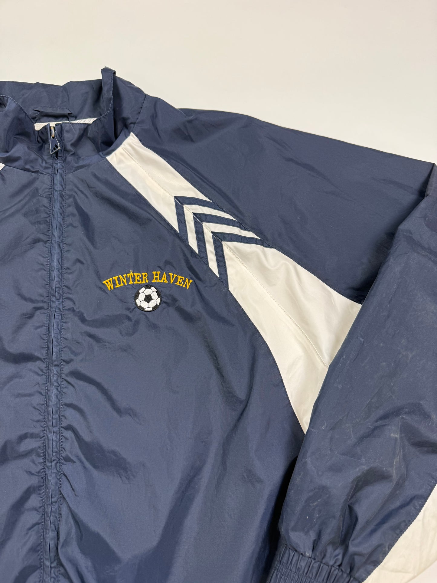 Vintage Adidas football track jacket (L)