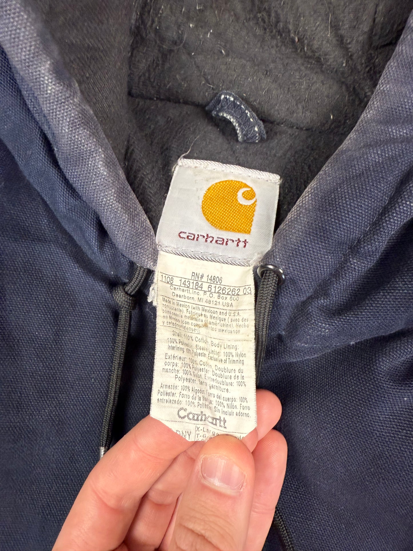 Vintage Carhartt active hooded workwear jacket (XL)