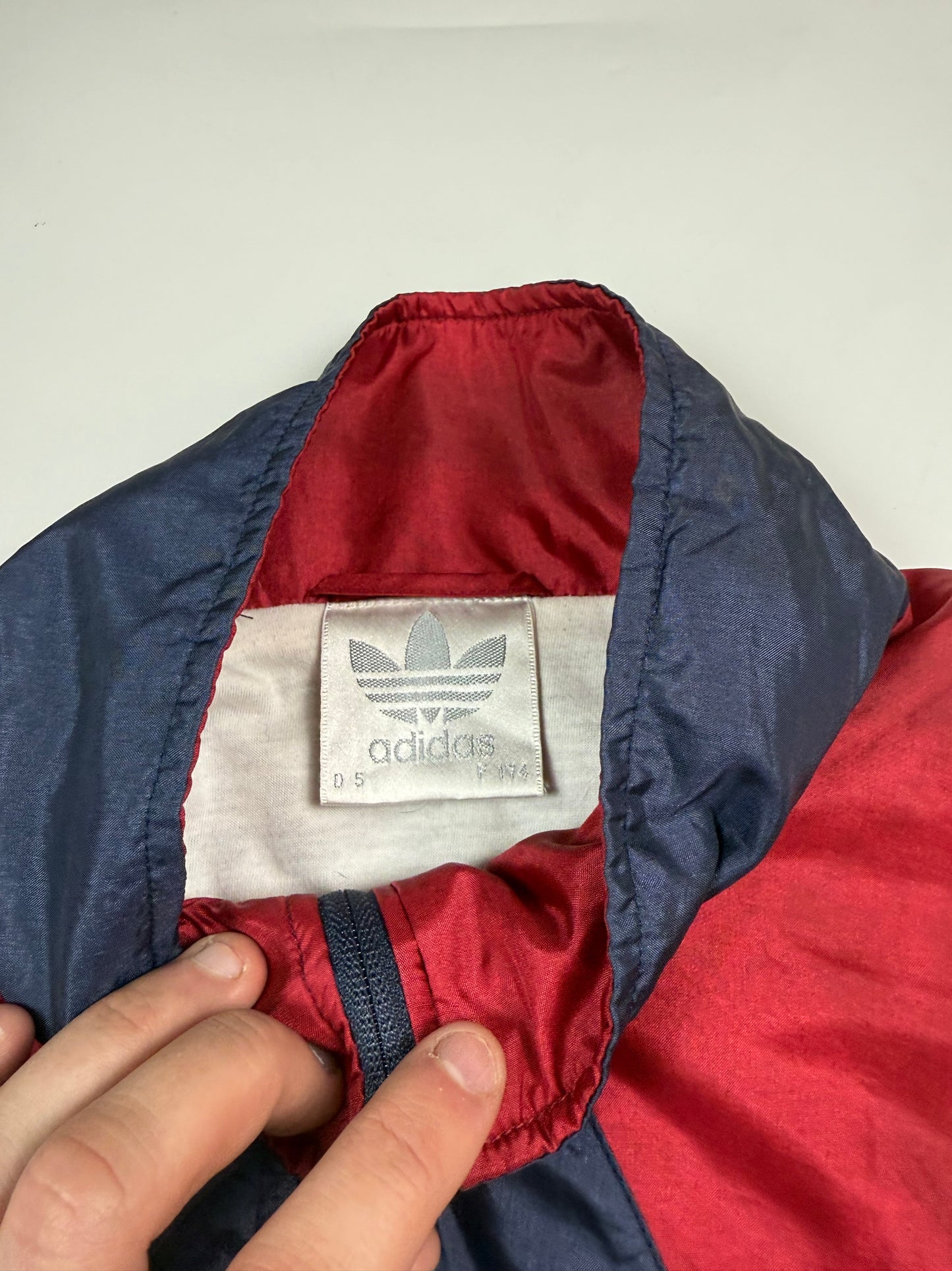 Vintage 90s Adidas Originals colour block track jacket (M)