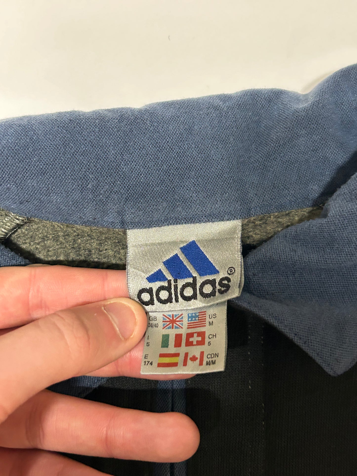 Vintage 90s Adidas quarter zip sweatshirt (M)