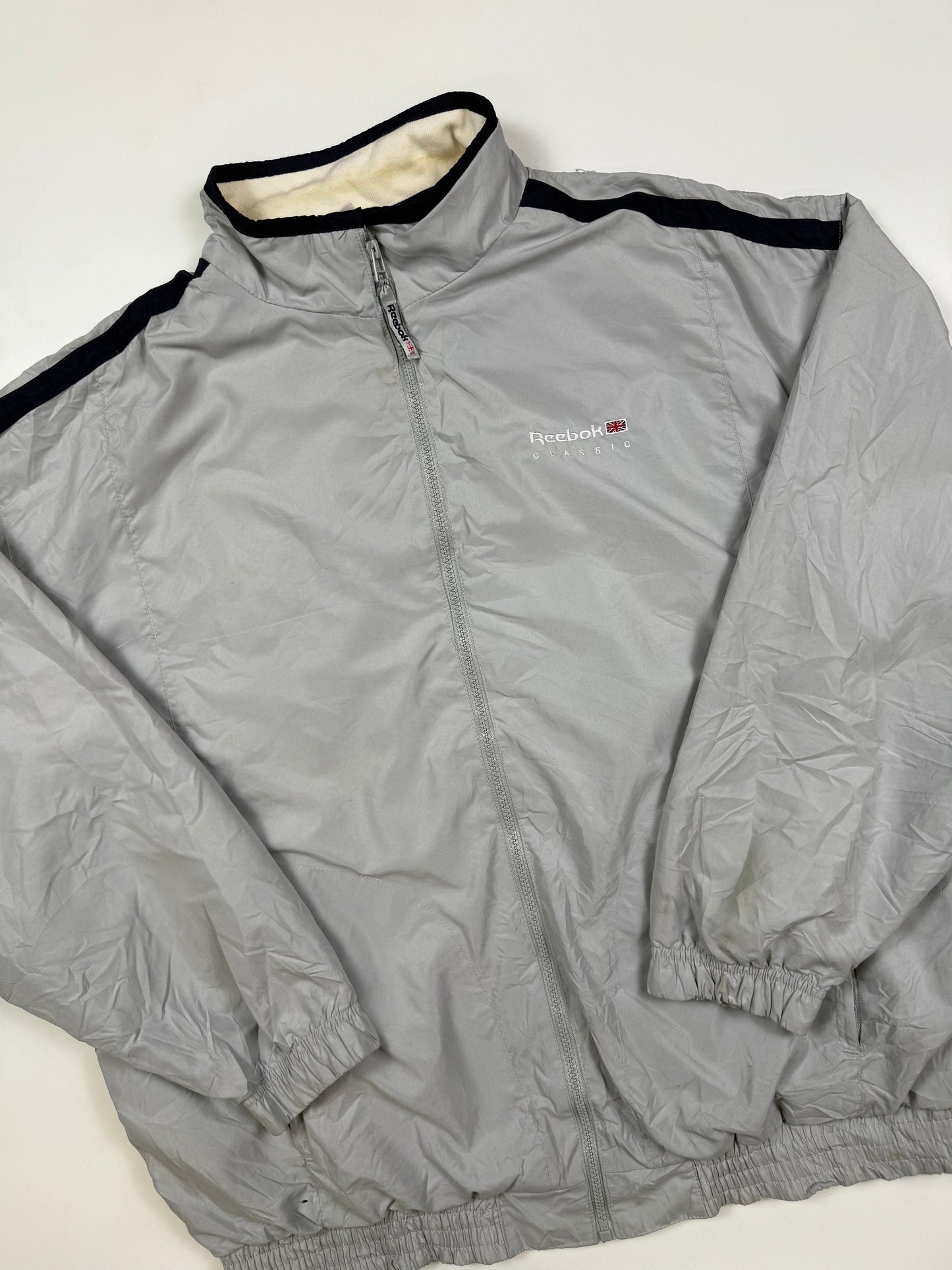 Vintage Reebok classic spell out track jacket (L)