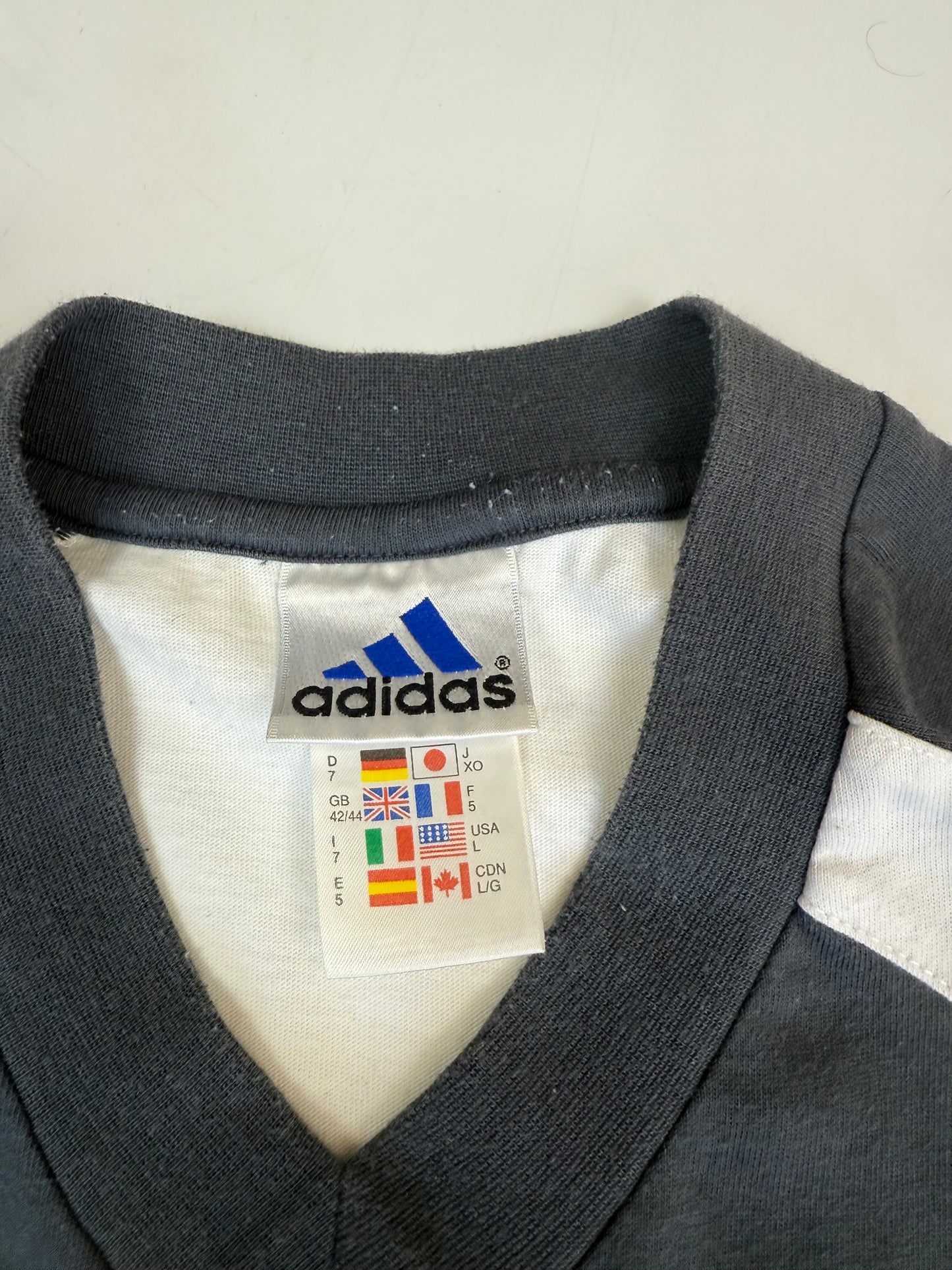 Vintage Adidas colour block tee (L)