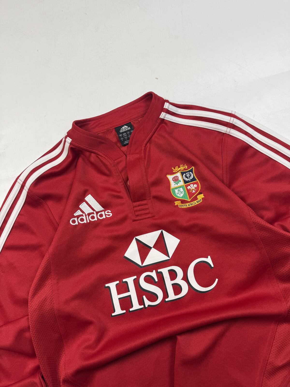 British & Irish Lions 2009 Adidas long sleeve rugby shirt (S)