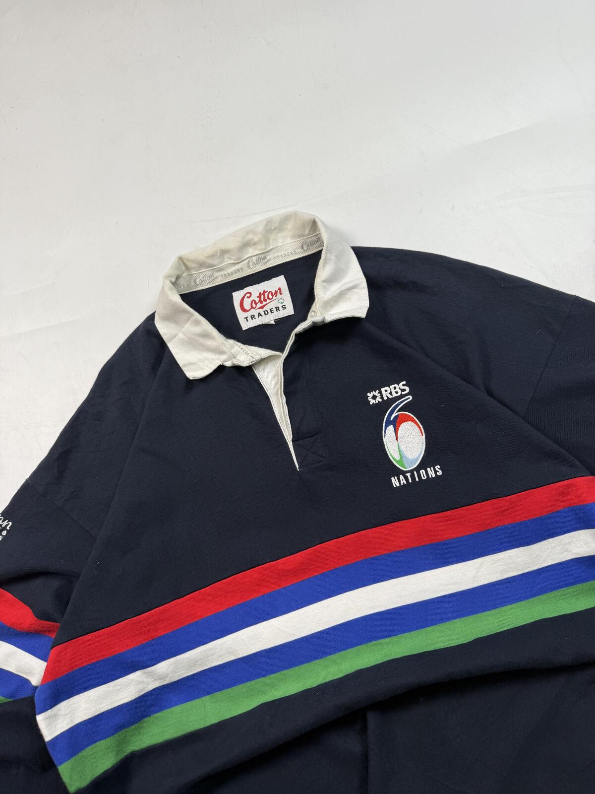 Vintage RBS 6 nations cotton traders rugby shirt (XXL)