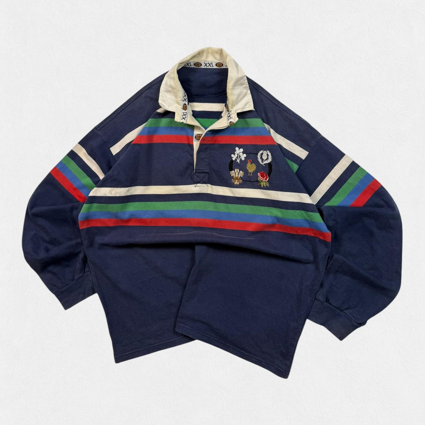 Vintage 90s 5 Nations rugby union shirt (XXL)