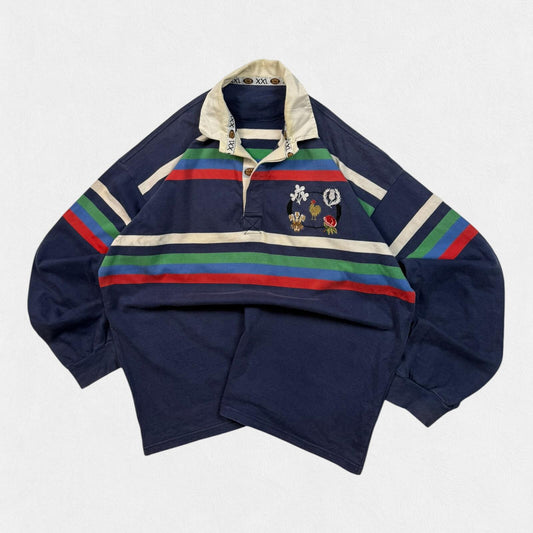 Vintage 90s 5 Nations rugby union shirt (XXL)