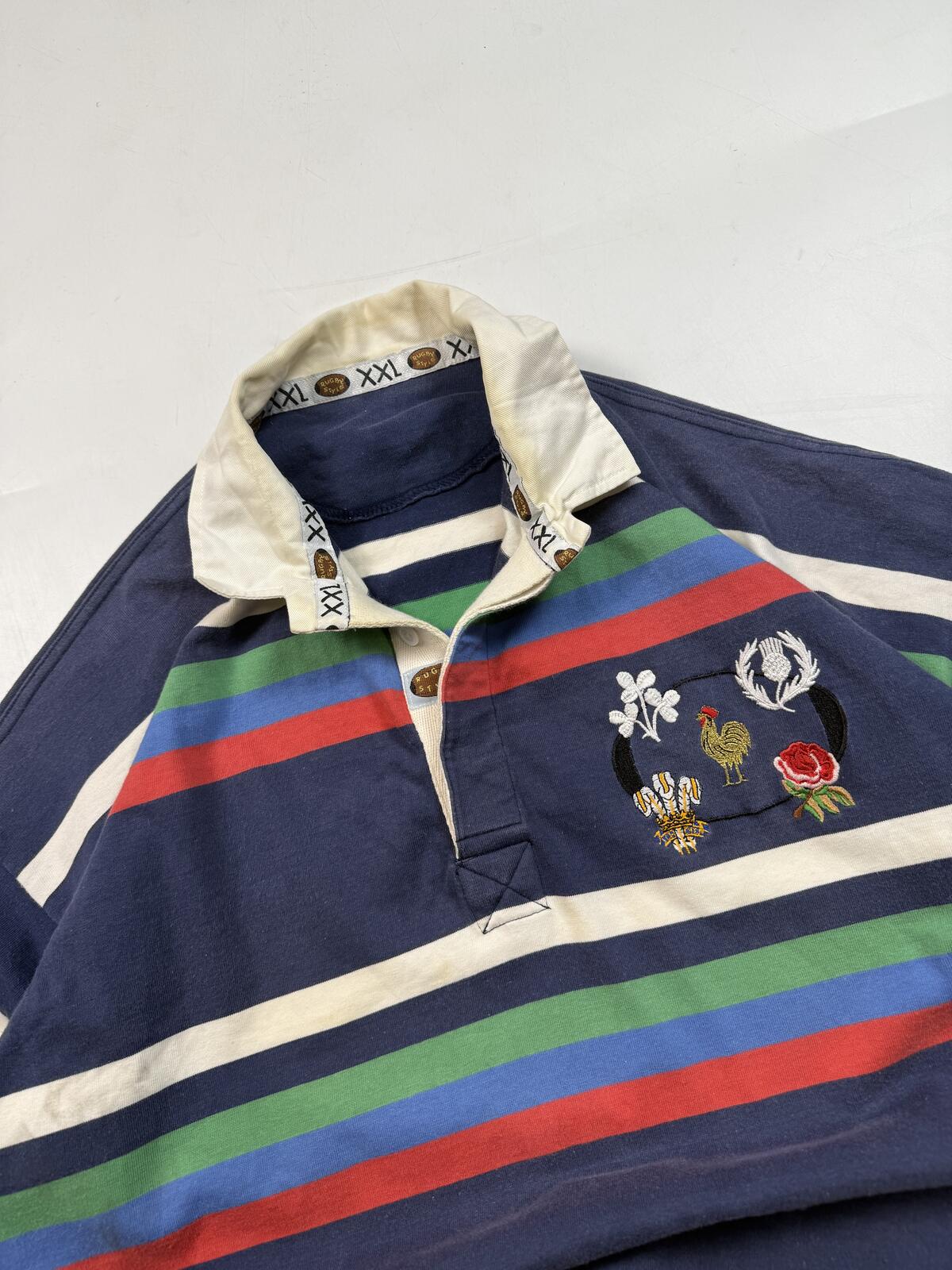 Vintage 90s 5 Nations rugby union shirt (XXL)