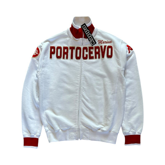 Kappa Portocervo zip up sweatshirt white 