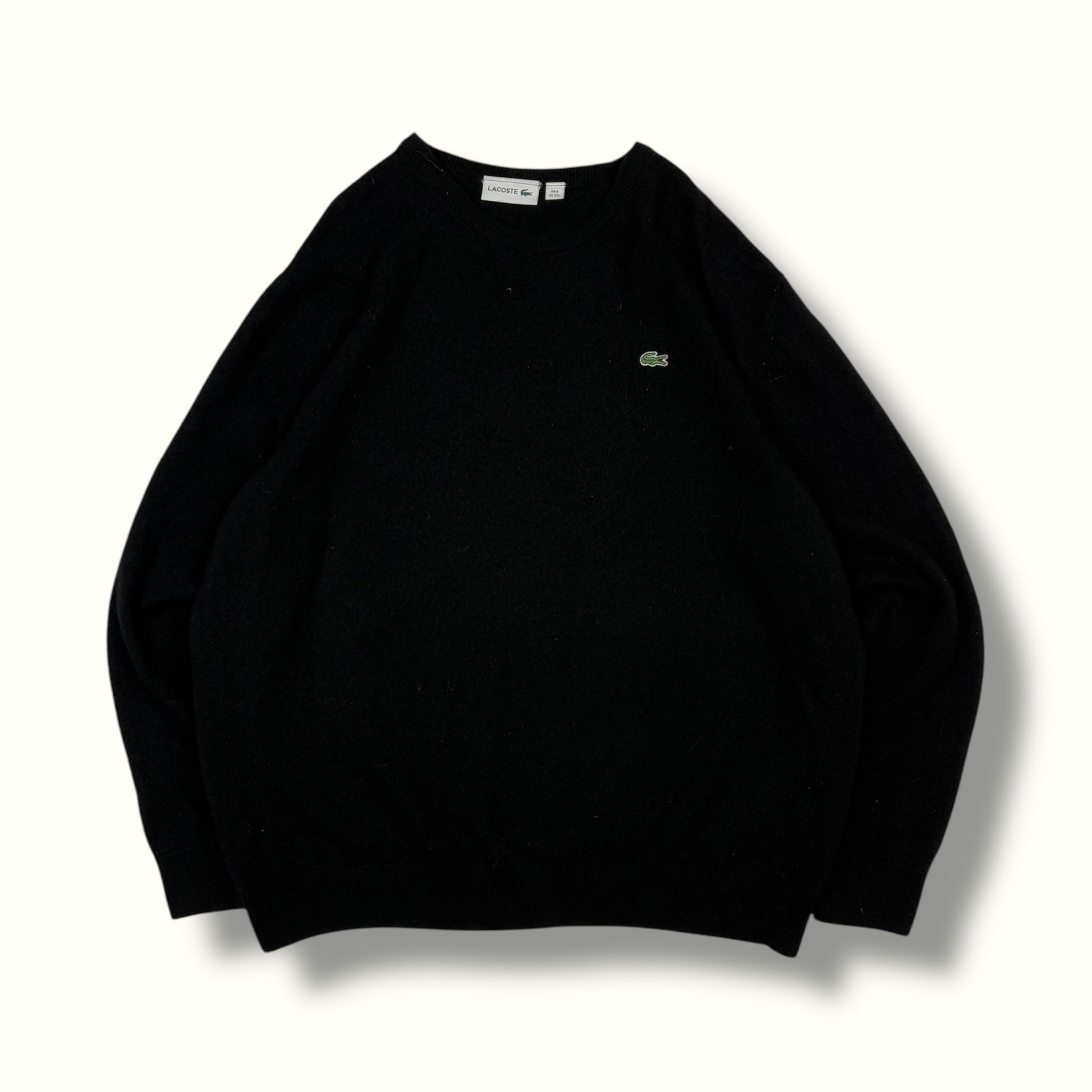 Lacoste knit sweater wool black