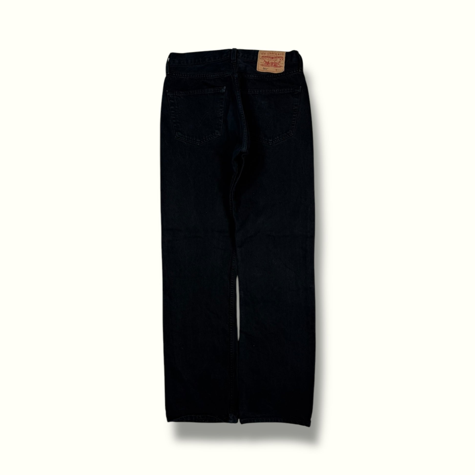 Black Levis 501 jeans black colour way