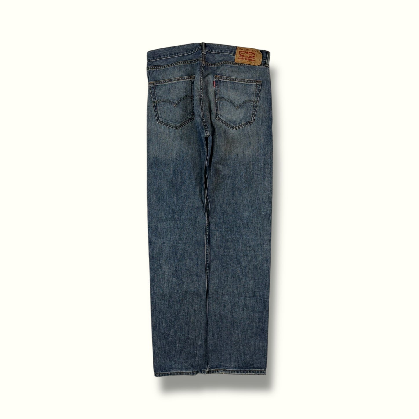 Levi's 501 jeans blue colour way straight leg