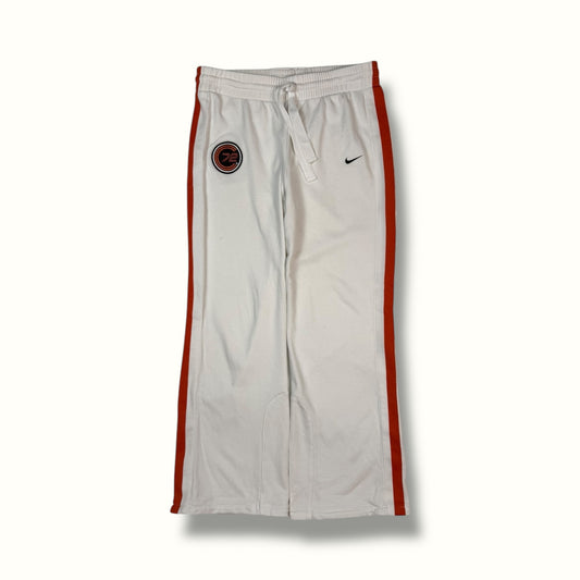 Nike Cortez baggy joggers white