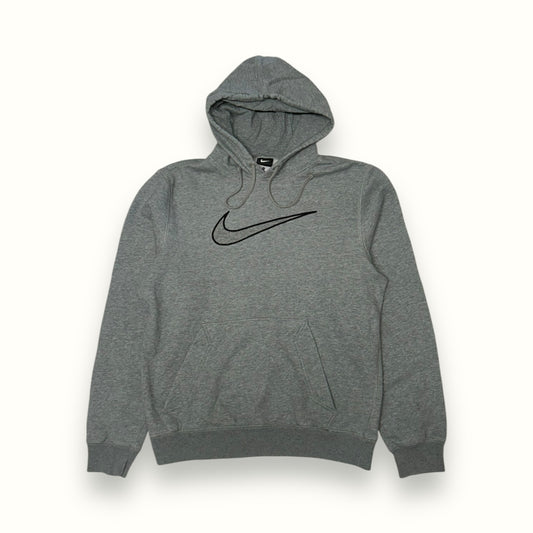 Nike centre swoosh hoodie grey 