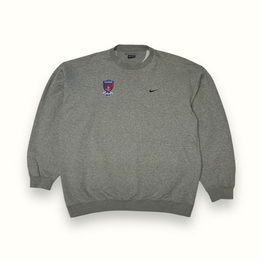 Nike mini swoosh basketball sweatshirt grey