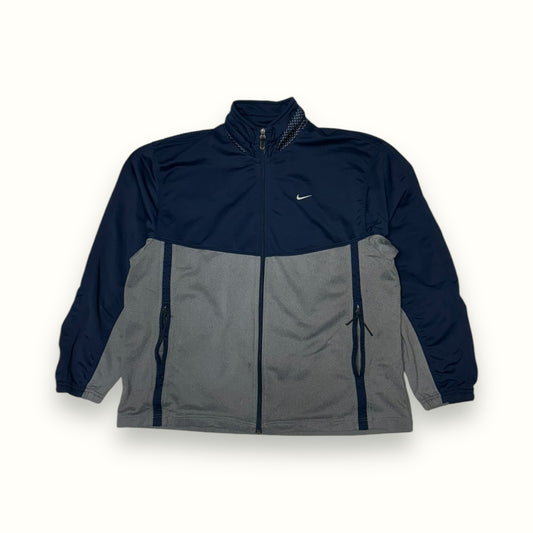 2000s Nike mini swoosh track jacket navy
