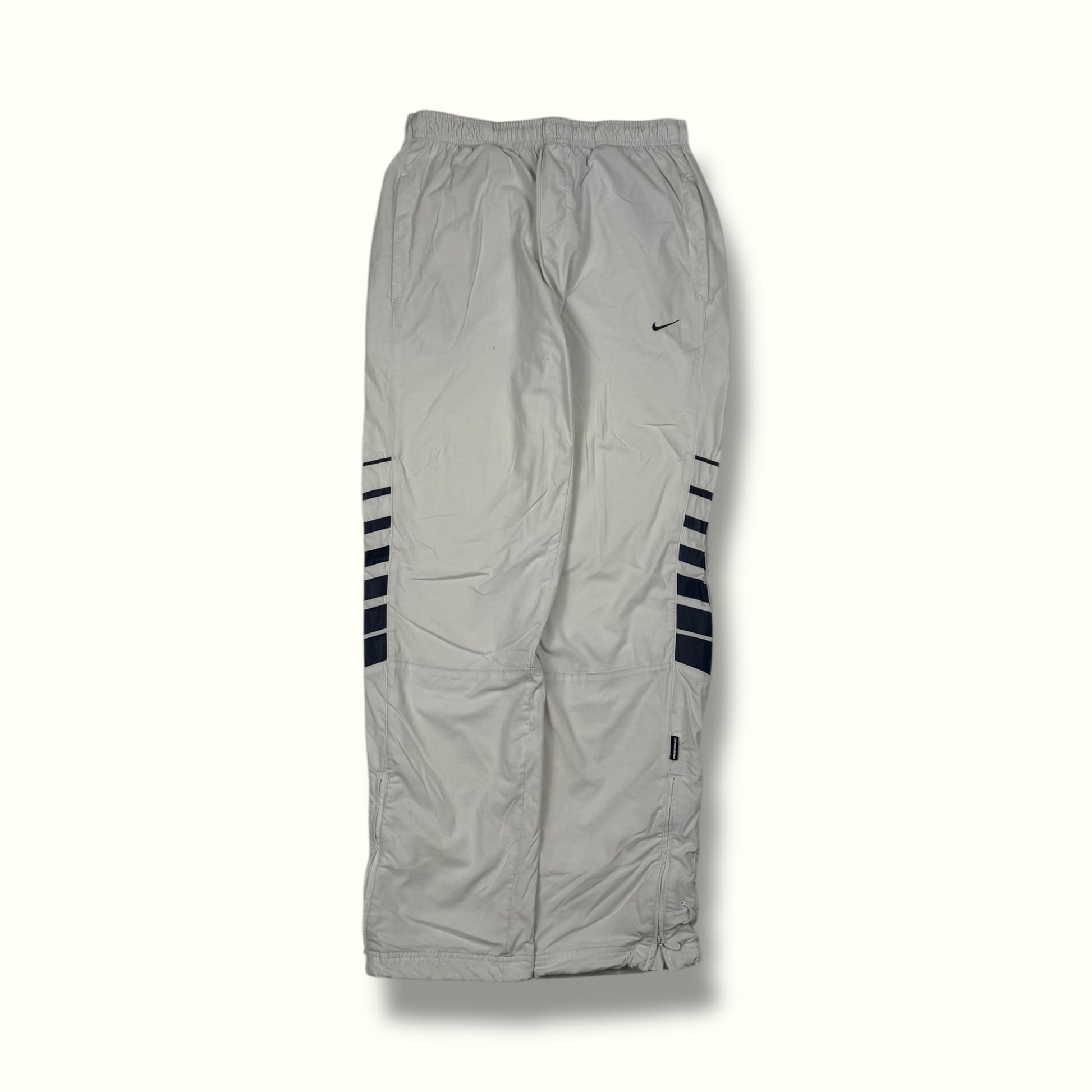 Vintage Nike mini swoosh track pants white