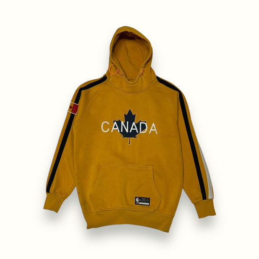 Vintage Nike canada NBA on field hoodie yellow