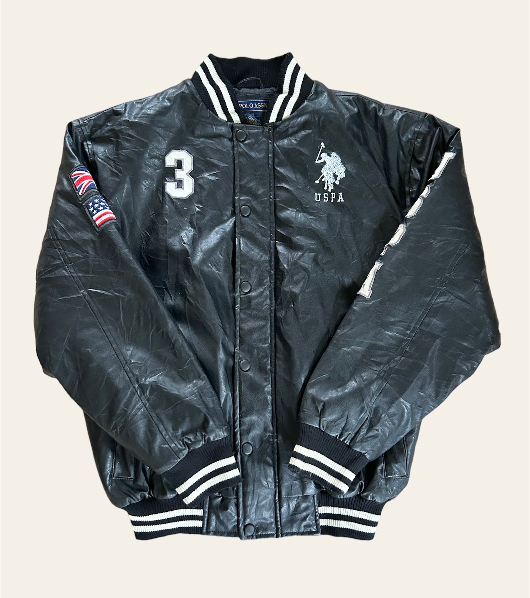 Polo assn outlet leather jacket