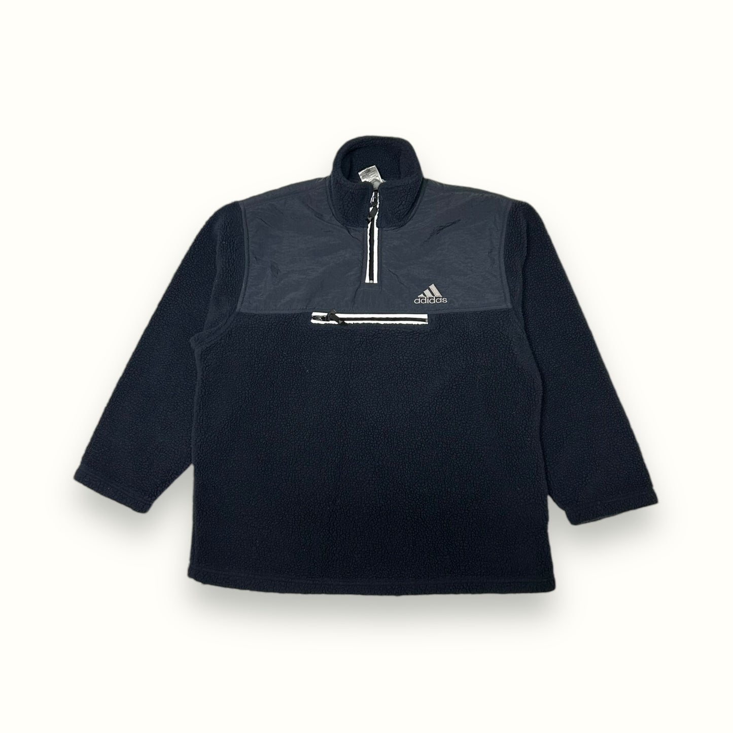 Vintage Adidas quarter zip sherpa fleece (M)