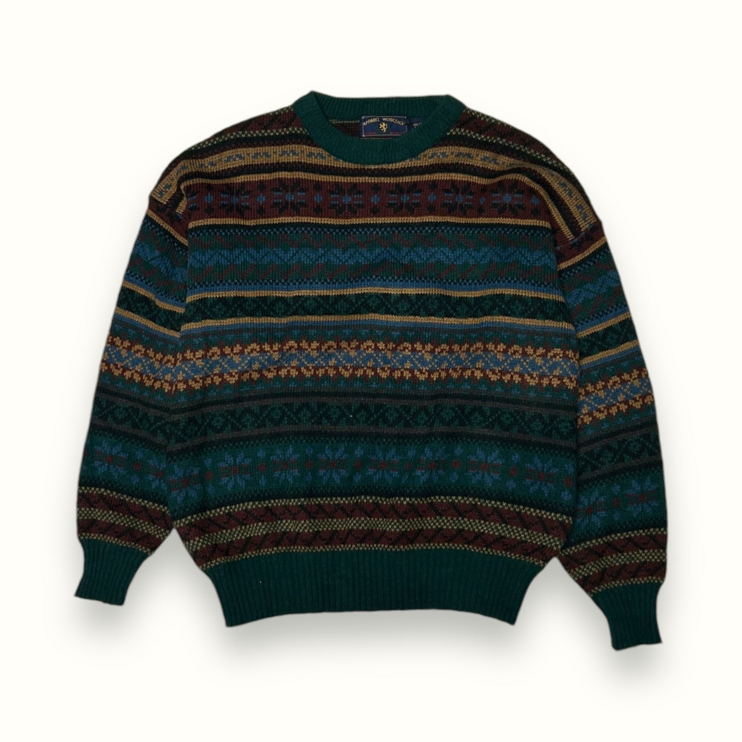 Vintage Abstract knit sweater (XL)