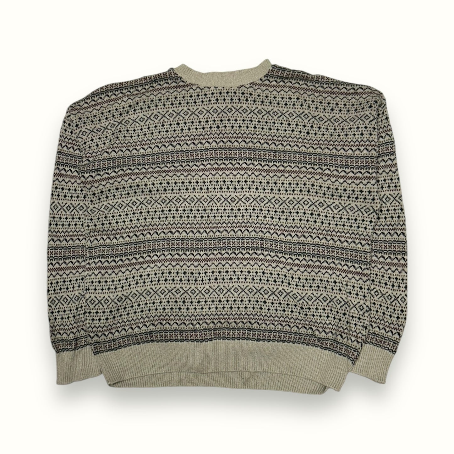 Vintage Claiborne abstract knit sweater (XL)