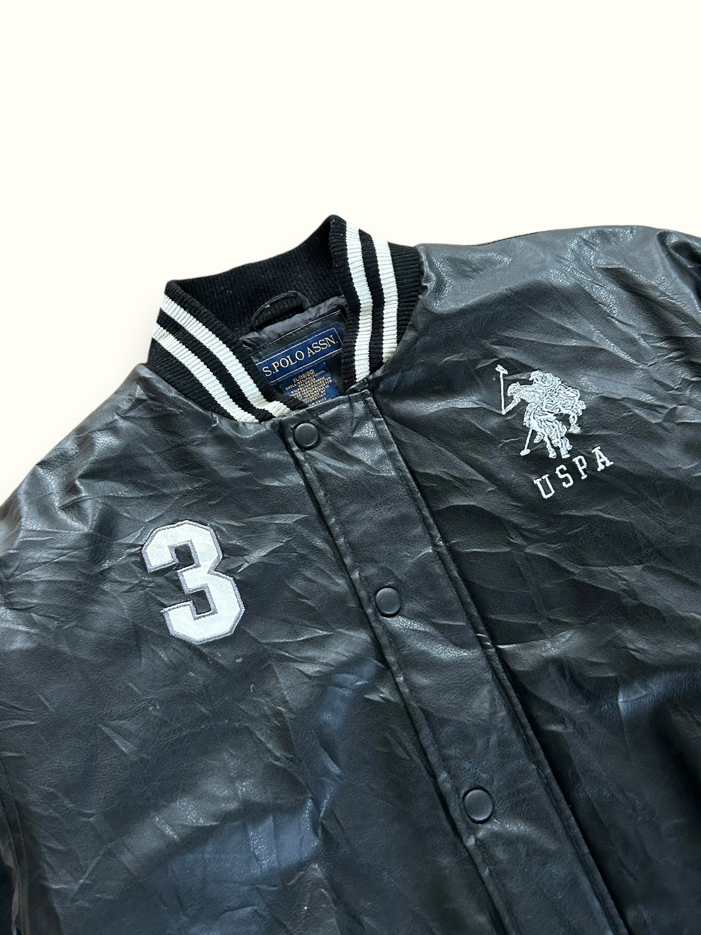 Polo ASSN leather jacket (XL)