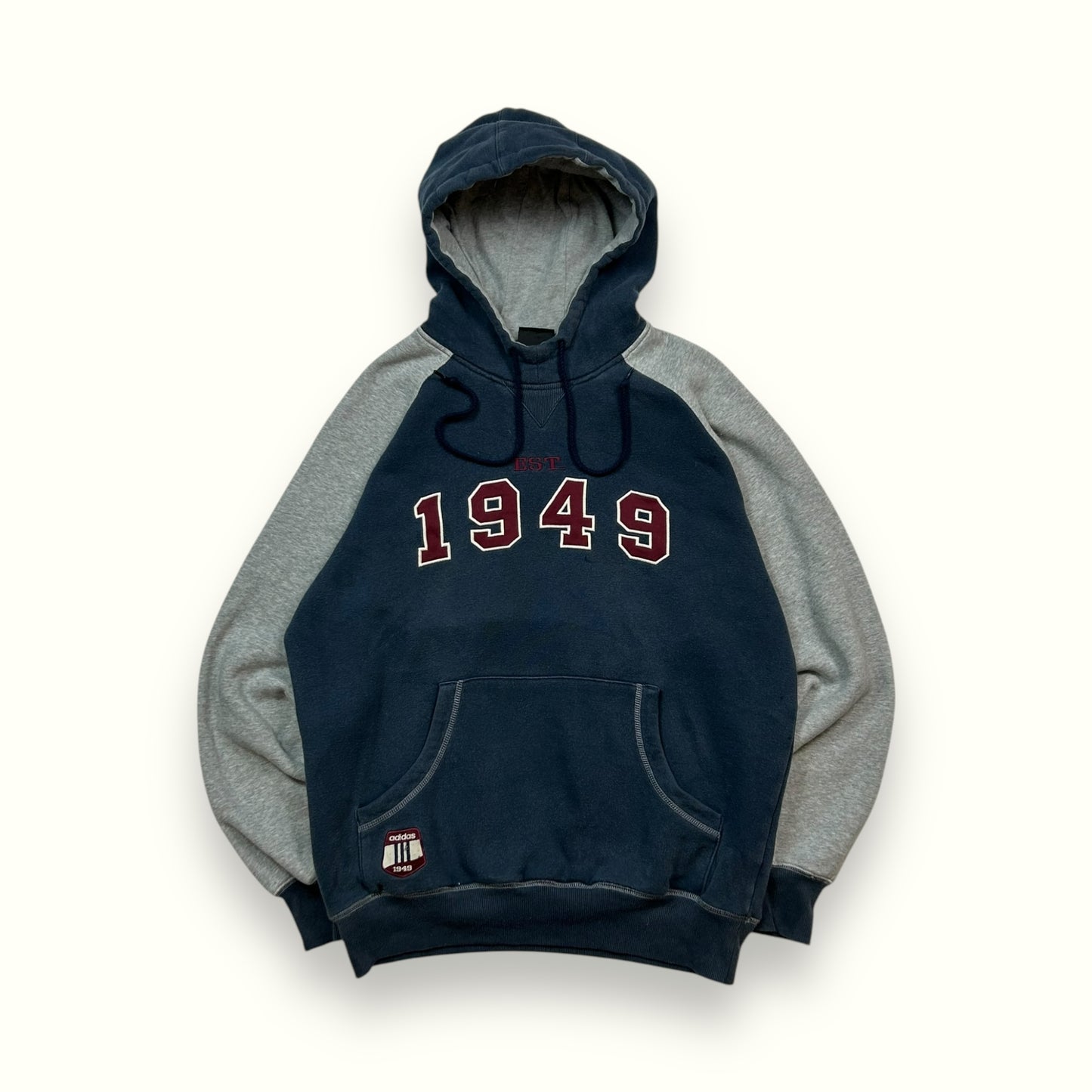 Vintage Adidas 1949 spell out hoodie (M)