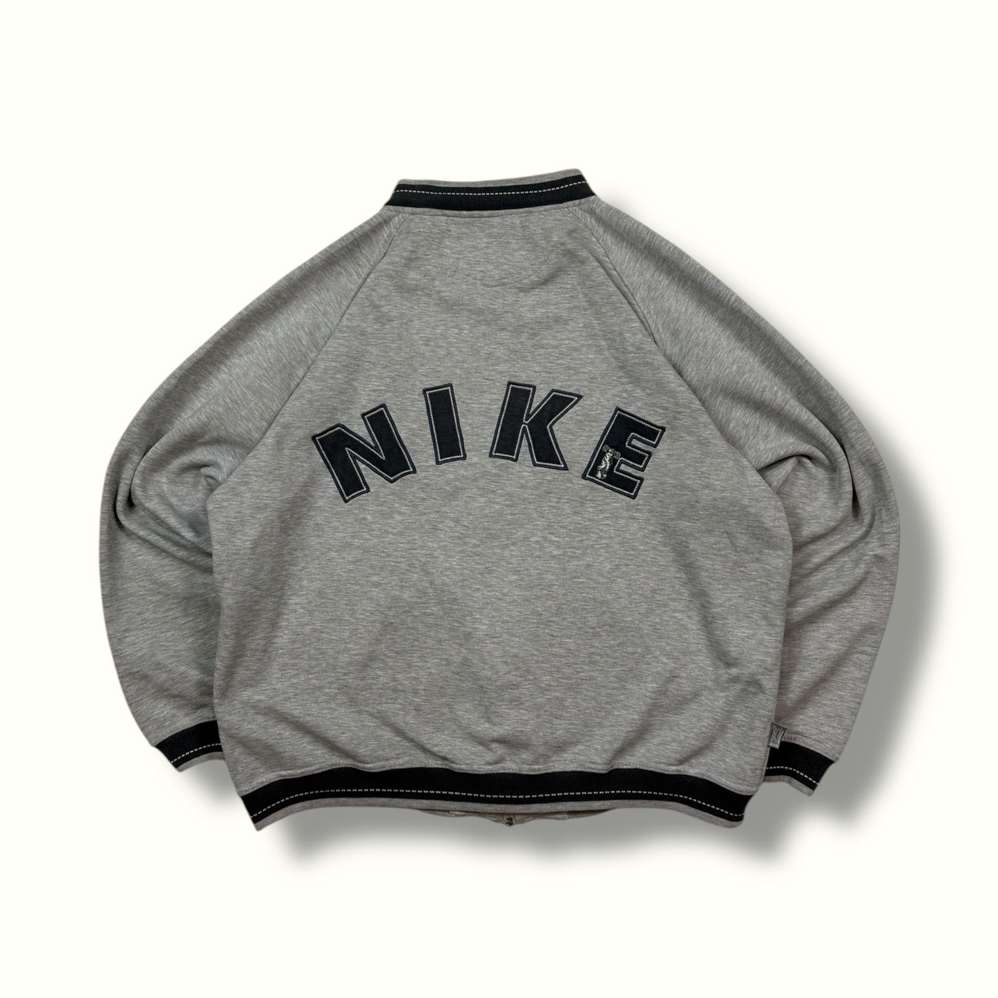 Vintage Nike spell out full zip sweatshirt (M)