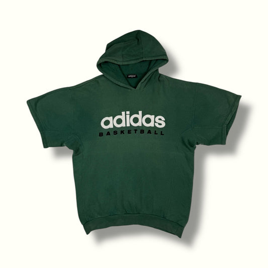 Vintage 90s Adidas basketball spell out hoodie (XL)